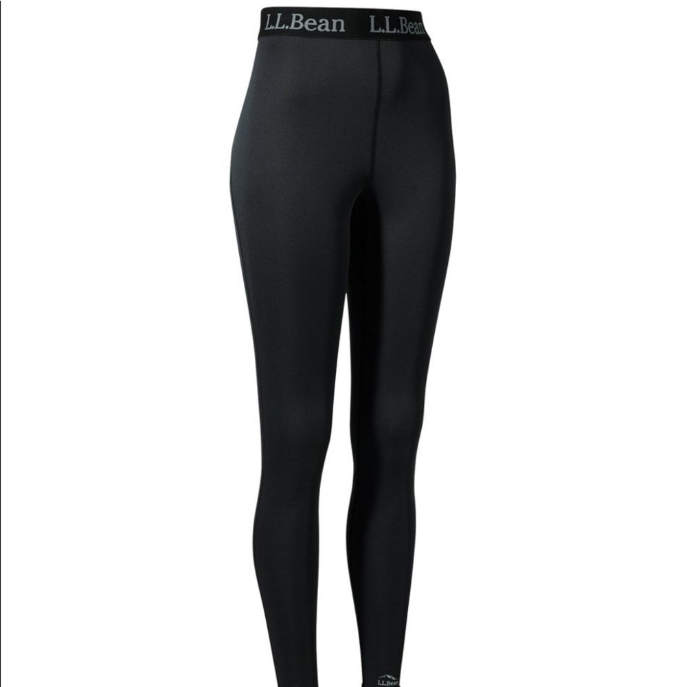 LL Bean NWOT Black Base Layer Leggings/Long Undies